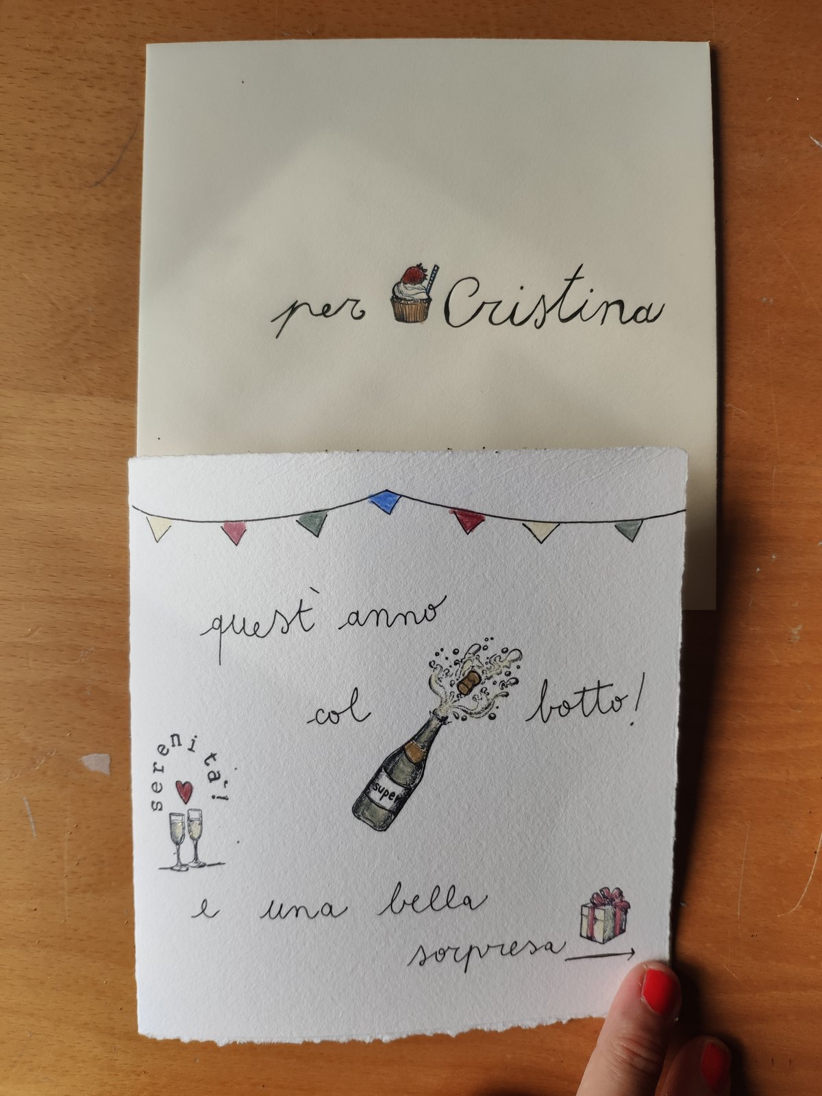 BIGLIETTO PERSONALIZZATO CON BUSTA