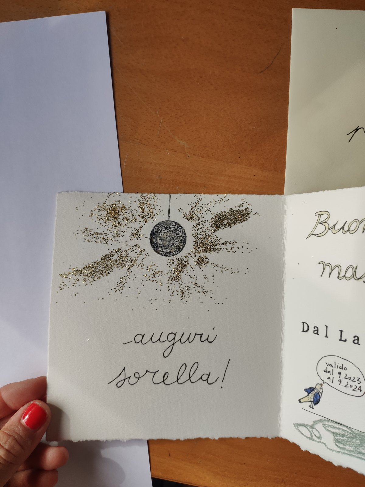 BIGLIETTO PERSONALIZZATO CON BUSTA