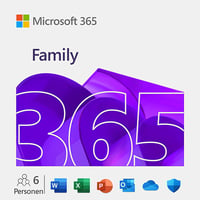 Image 1 of Microsoft 365 Family, 1-Year Subscription - For PC, Mac, iOS, Android, And Chromebook.