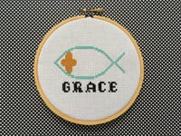 Image 1 of Grace Cross Stitch Pattern PDF