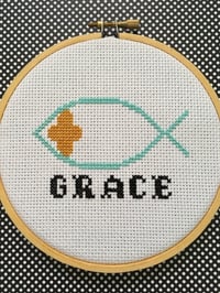 Image 2 of Grace Cross Stitch Pattern PDF