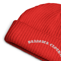 Image 2 of Red Fisherman beanie (Firm-Heart)