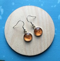 Up-cycled coffee pod earrings