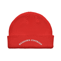 Image 1 of Red Fisherman beanie (Firm-Heart)
