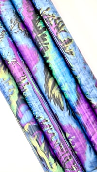 Image 1 of Heavy Metal, custom bespoke pen blanks, high pressure cured with Alumilite Resin. Maker ready!