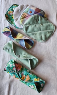Image 1 of Set of 7 Linen Pantyliners- Spring Pallette