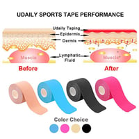 Image 4 of Sports muscle protector with all cotton waterproof 5cm muscle patch/intramuscular effect kinesiology