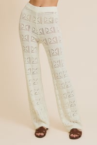 Image 1 of OPEN KNIT PANTS - EARLY MARCH 