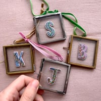 Image 3 of Hand Embroidered Framed Letter Keepsake