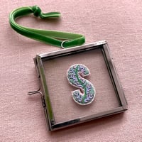 Image 1 of Hand Embroidered Framed Letter Keepsake