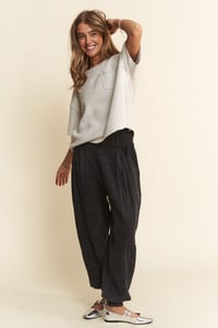 Image 1 of Wide Waist Band Boho Pants