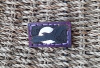 Crow and moon brooch 