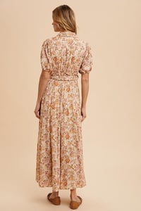 Image 5 of BORDER PRINT BUTTON DOWN MAXI DRESS