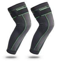 Image 4 of Knitted Strap Compression Exercise Extended Knee Protector for Men and Women Warm Knee Protector