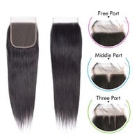 Image 2 of Raw Hair Guru's  5x5  Top Brazilian HD Lace  Closures    Straight