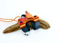 Image 4 of Wooden Slingshot, Spectraply Tequila Sunrise, The Twister, Wood Catapult, Right hand pull