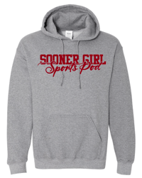 Youth Grey Sooner Girl Hoodie 