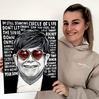 Elton John original painting