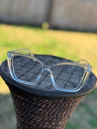 Clear Translucent Semi Cat Eye Frames
