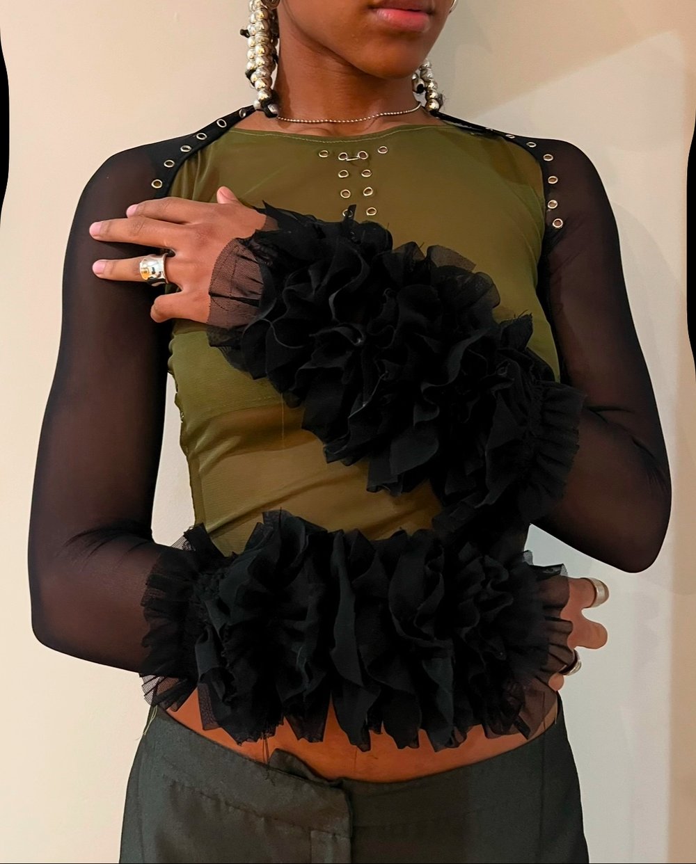 the SANTANA bolero, in black