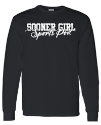 Youth Black Sooner Girl Long Sleeve