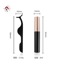 Image 3 of 7 Pairs of Mixed Liquid Magnetic Eyeliner False Eyelash Set glue-free magnetic adsorption magnet las