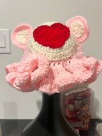 Image 2 of Heartflet Bear Ruffle Hat