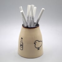 Image 1 of chicks and beers mini vase