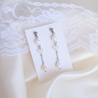 Image 1 of pearldrop earrings