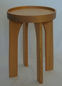 Image 2 of Stool/End Table With Removable Hand Woven Cushion No. 1
