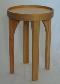 Image 2 of Stool/End Table With Removable Hand Woven Cushion No. 2