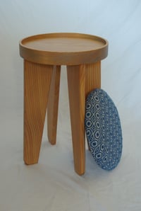 Image 5 of Stool/End Table With Removable Hand Woven Cushion No. 3