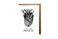 "I Am Very Frond Of You" card