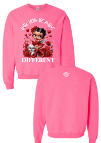 Image 2 of DIFFERENT "VALENTINES DAY" SWEATSHIRT❤️