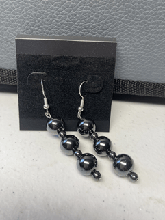 Image of Hematite Earring 2