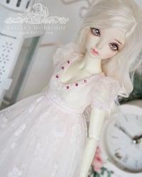 Image 1 of LIMITED - Pale pink lace regency style gown for MNF/PetiteMarionette girls