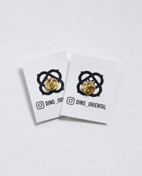 Image 4 of Red Peony Enamel Pin