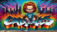 Image 1 of PHILADELPHIA EAGLES CHUCKY [MULTIPLE DESIGNS]