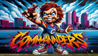 Image 4 of WASHINGTON COMMANDERS CHUCKY [MULTIPLE DESIGNS]