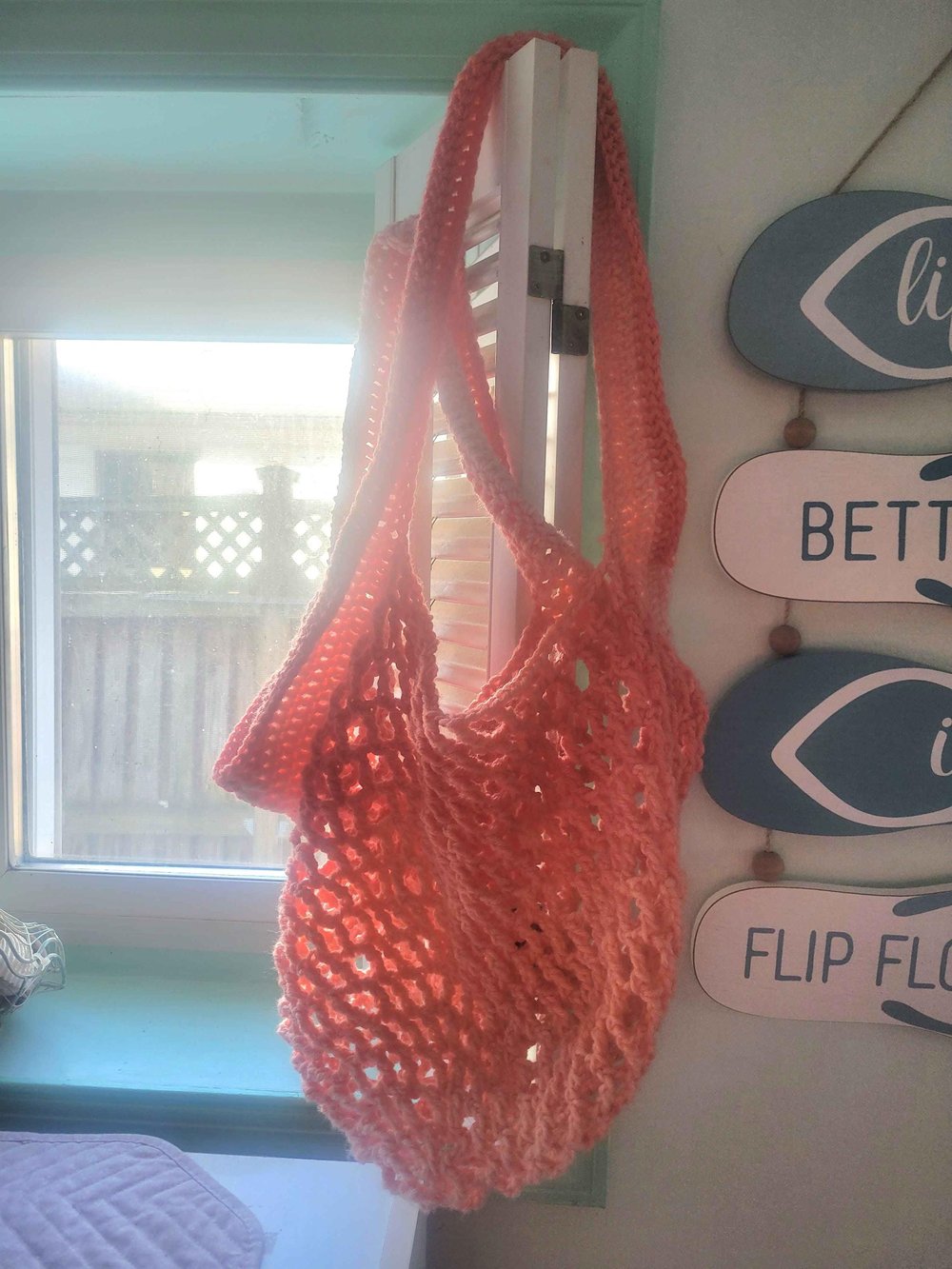 Image of Crochet Large Mesh Market/Beach/Tote Bag