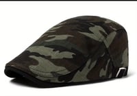 Camo Newsboy Cap