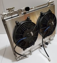 Image 1 of 2003-2003.5 Mazdaspeed protege radiator shroud with 8” fans 