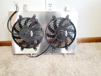 Image 5 of 2003-2003.5 Mazdaspeed protege radiator shroud with 8” fans 