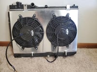 Image 7 of 2003-2003.5 Mazdaspeed protege radiator shroud with 8” fans 