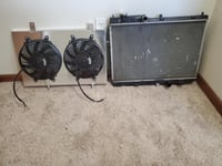 Image 9 of 2003-2003.5 Mazdaspeed protege radiator shroud with 8” fans 