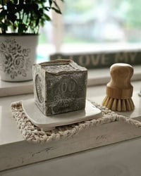 Image 4 of Square soap dish, natural ceramic tray.