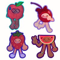 Red Fruit Guys (holographic)