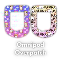 Image 1 of Omnipod Overpatch - Cats
