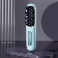 Image 3 of Home Travel Wireless Straightener, Digital Adjustable Styling Tool, Women's Straight Hair Comb, Safe