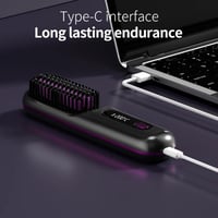 Image 5 of Home Travel Wireless Straightener, Digital Adjustable Styling Tool, Women's Straight Hair Comb, Safe